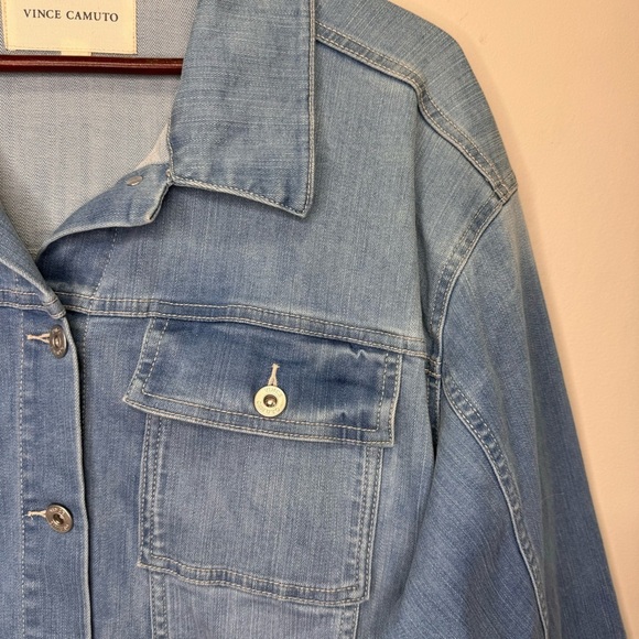 Vince Camuto Denim Trucker Jacket Size 1X - Picture 7 of 11